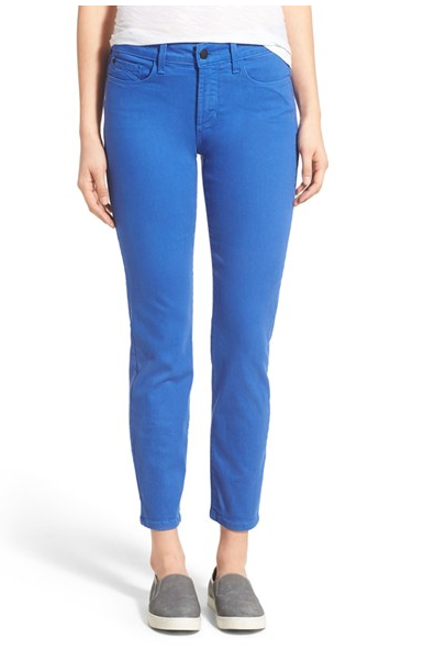 LOVING ankle-length pants and jeans this Spring! Spring 2016 Fashion Trends | Fashion for Women over 40 | NYDJ 'Clarissa' Colored Stretch Ankle Skinny Jeans (Regular & Petite)