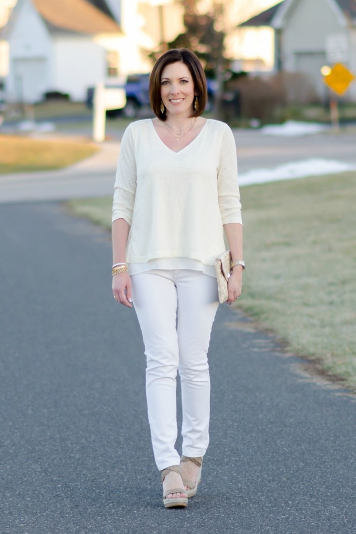 Spring Outfit Inspiration: Pastel Yellow & White