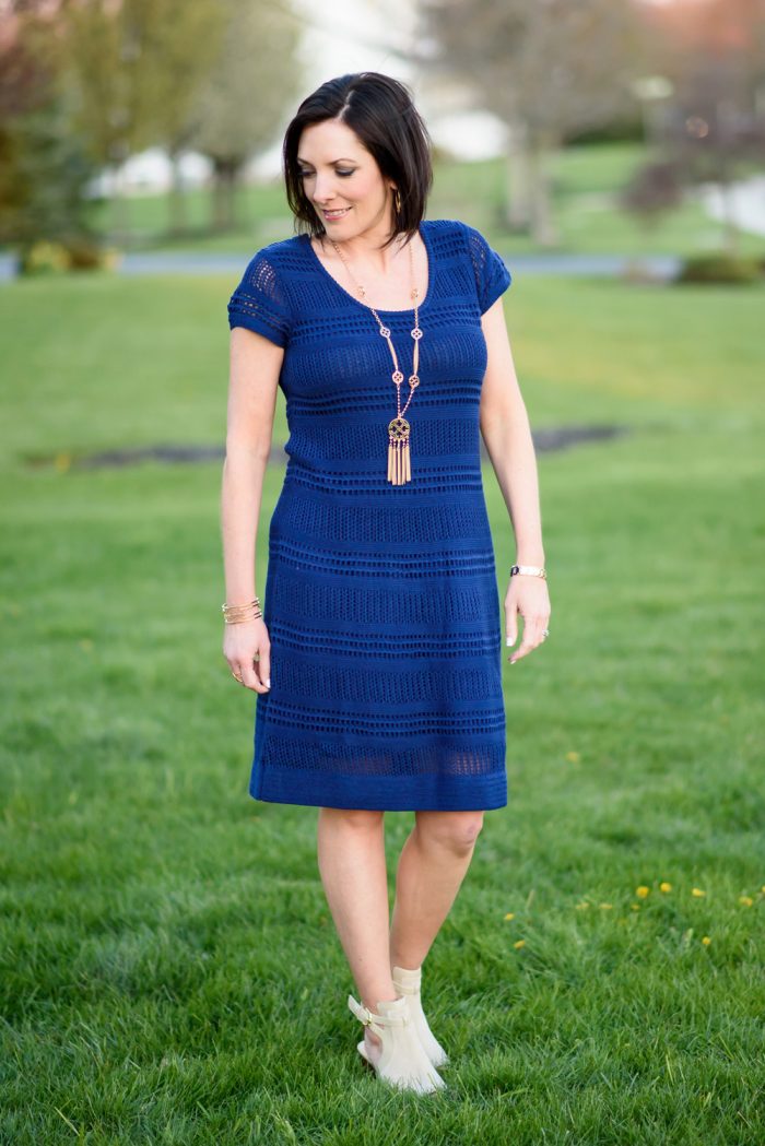 C.Wonder is now at QVC!!!! This crocheted sweater dress and suede booties are perfect for spring.