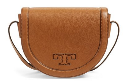 Tory Burch 'Serif T' Leather Saddle Bag