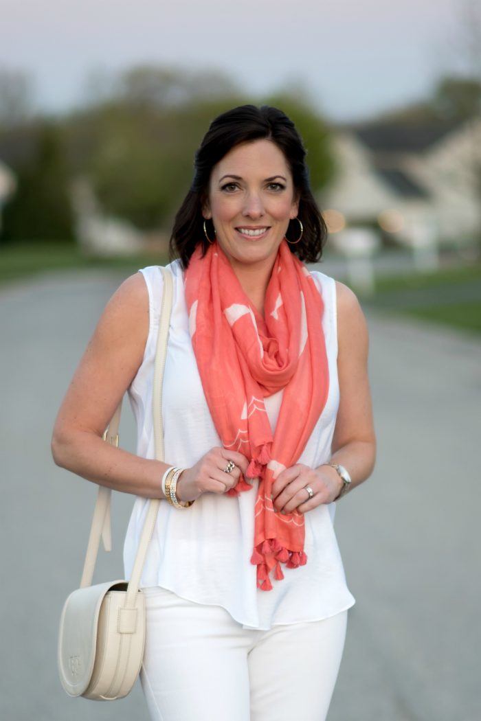 How to Style a Spring Scarf