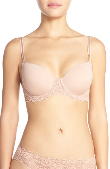 Wacoal Embrace Lace Underwire Molded Cup Bra: the best t-shirt bra for D cup and up!