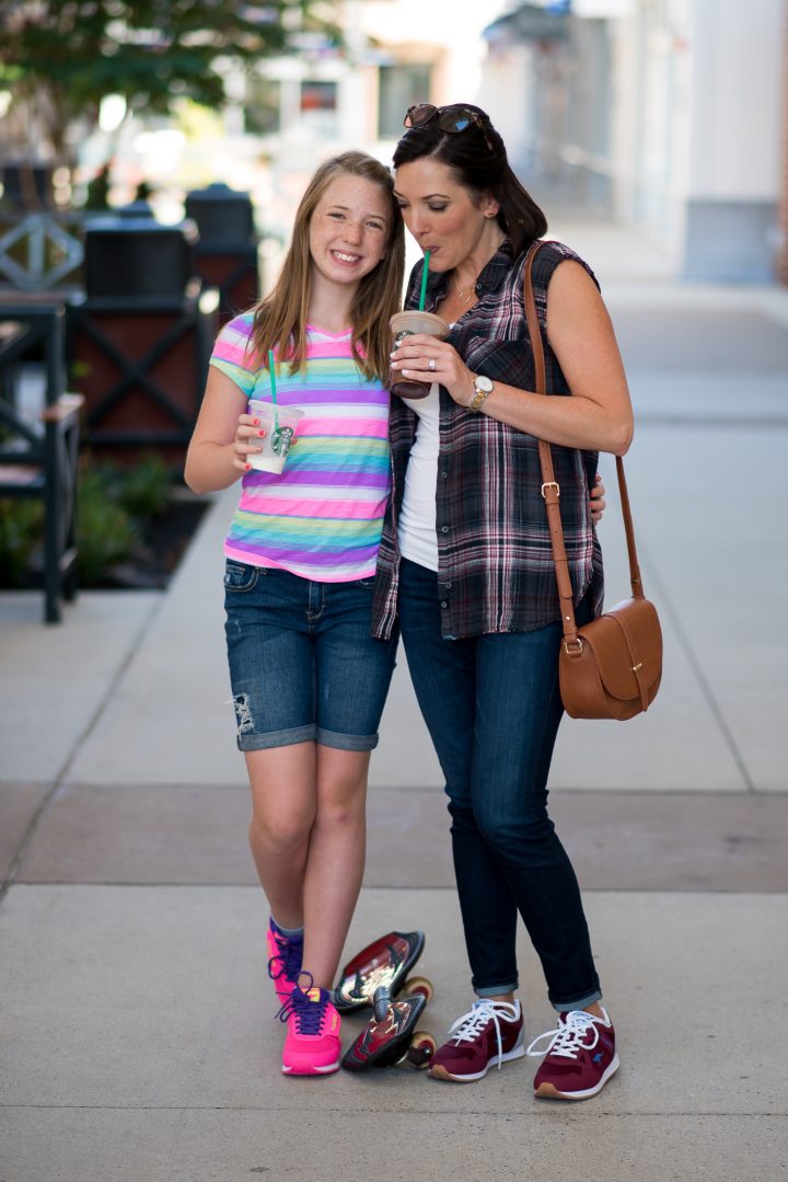 I'm teaming up with Payless to share mother/daughter back-to-school outfits featuring the return of the iconic sneaker brand KangaRoos!