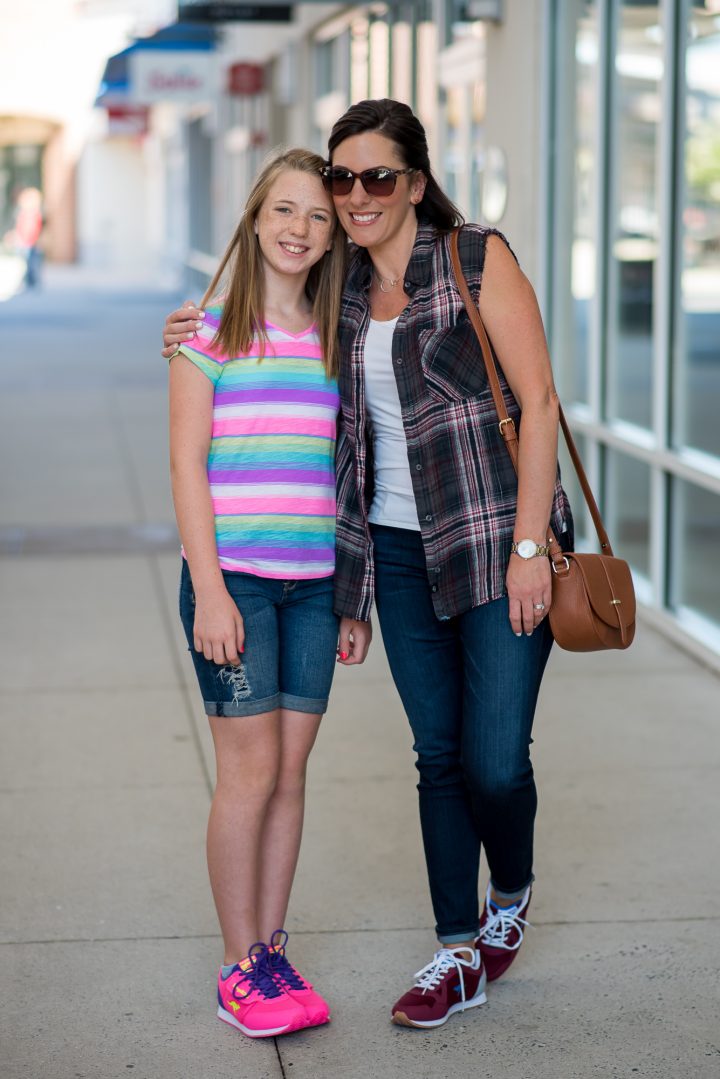 I'm teaming up with Payless to share mother/daughter back-to-school outfits featuring the return of the iconic sneaker brand KangaRoos!