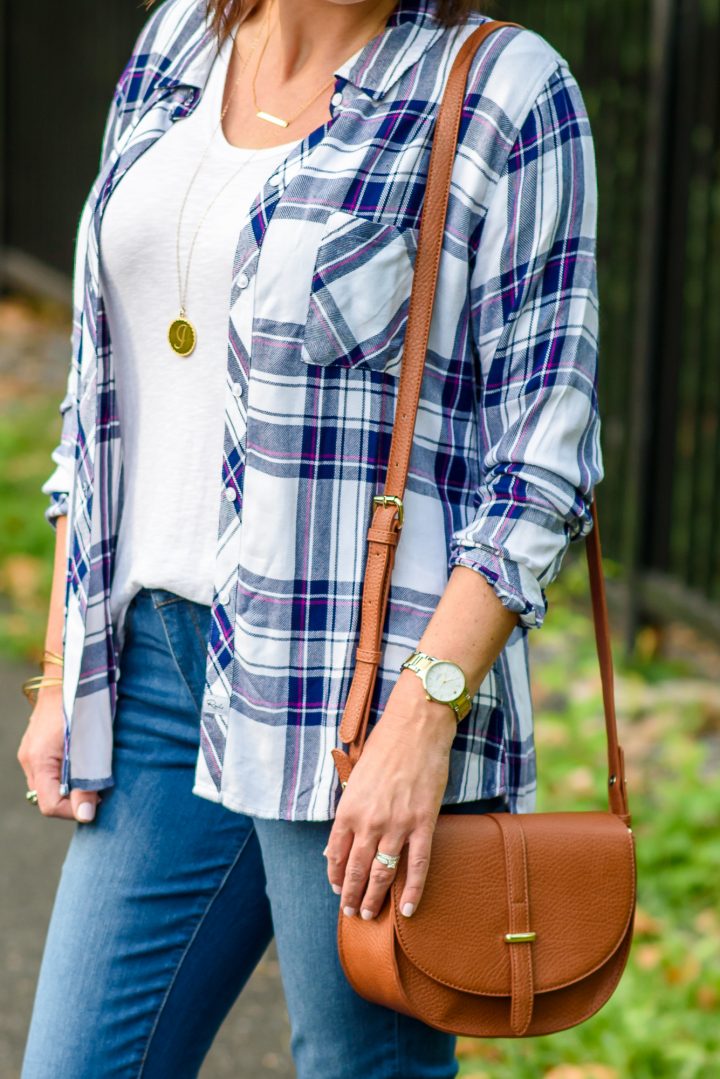 Accessorize your casual fall outfit with this affordable BP. Faux Leather Saddle Crossbody Bag from Nordstrom!