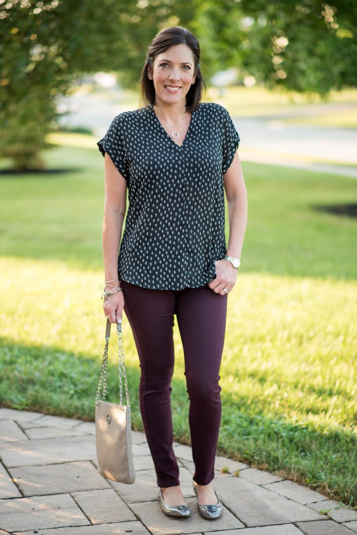 Two Ways to Wear a V-Neck Blouse | Fashion Over 40