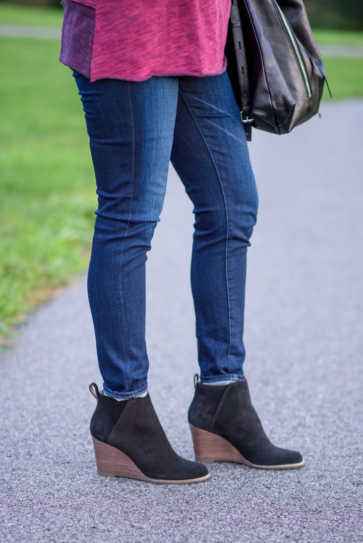Lucky Yezzah Ankle Boots with AG Ankle Super Skinny Jeans
