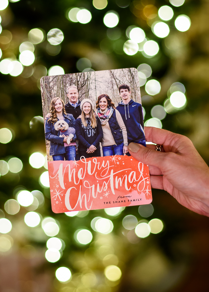 Merry Christmas Magic Holiday Photo Cards from Minted // LOVE their modern designs with matching stamps, coordinating envelope liners, and best of all, free recipient addressing!