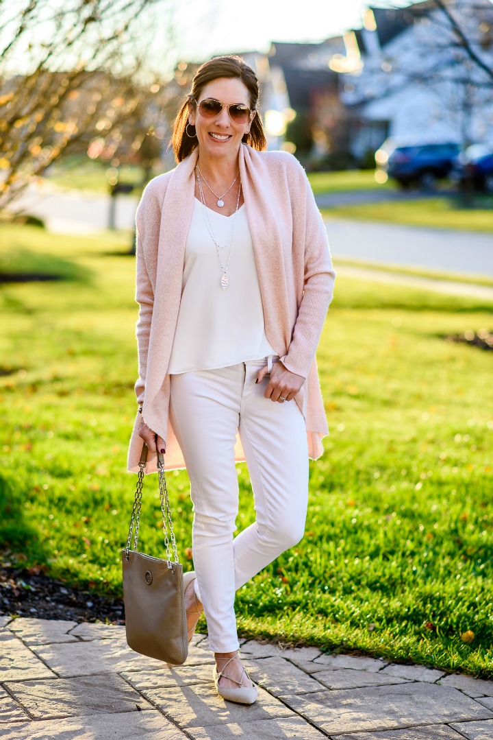 Pale Pink and White for Winter