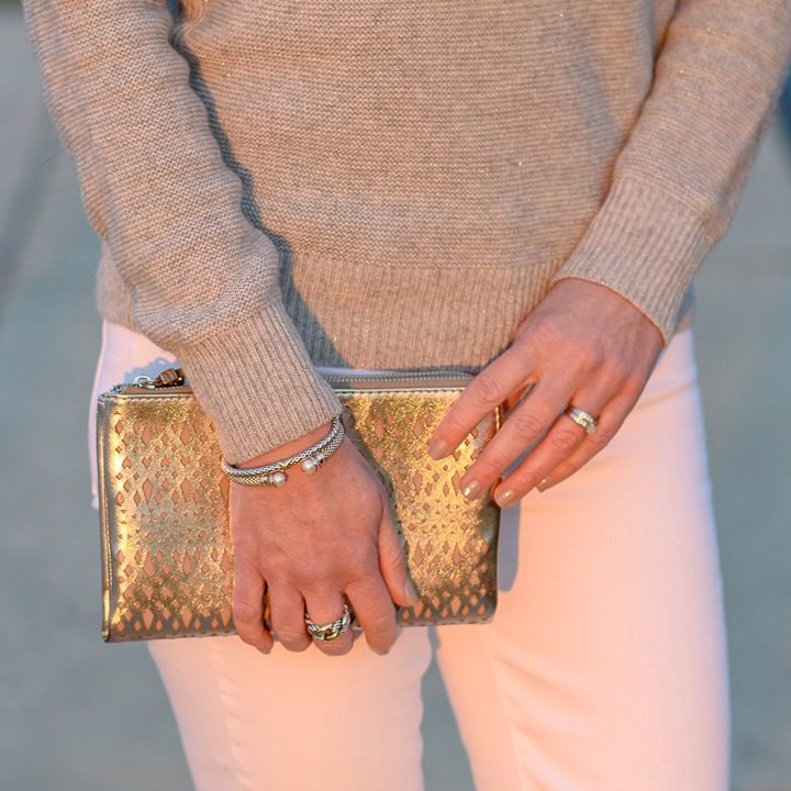 You can't go wrong with metallics for holiday style!