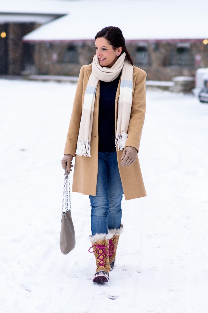 Fashion for Women Over 40: Classy Snow Day Outfit
