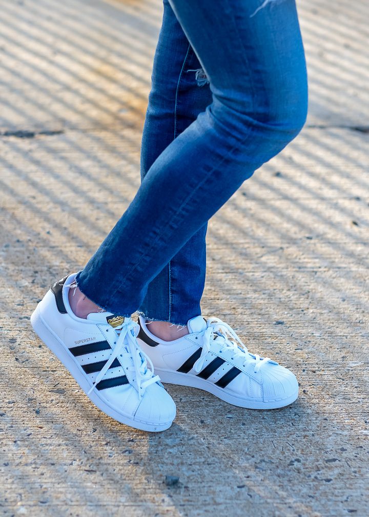Adidas Superstars + AG Legging Ankle Jeans
