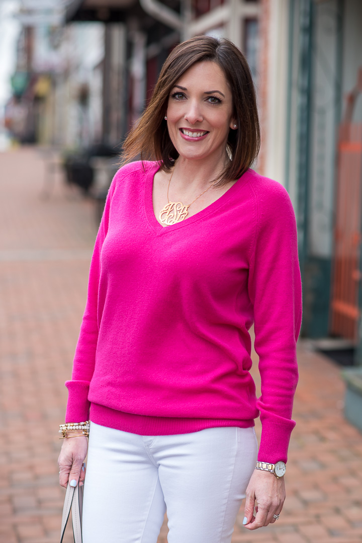 Hot Pink Sweater for Winter
