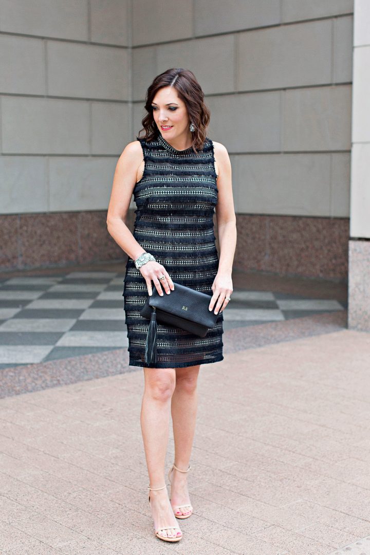 The perfect Spring/Summer "Black Tie Optional" dress -- this fringy sheath from J.Crew!