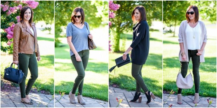 4 Ways to Wear Spruce Green Jeans This Fall